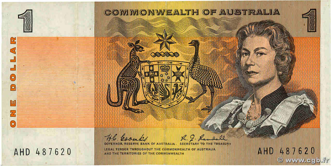 1 Dollar AUSTRALIA  1967 P.37b VF+