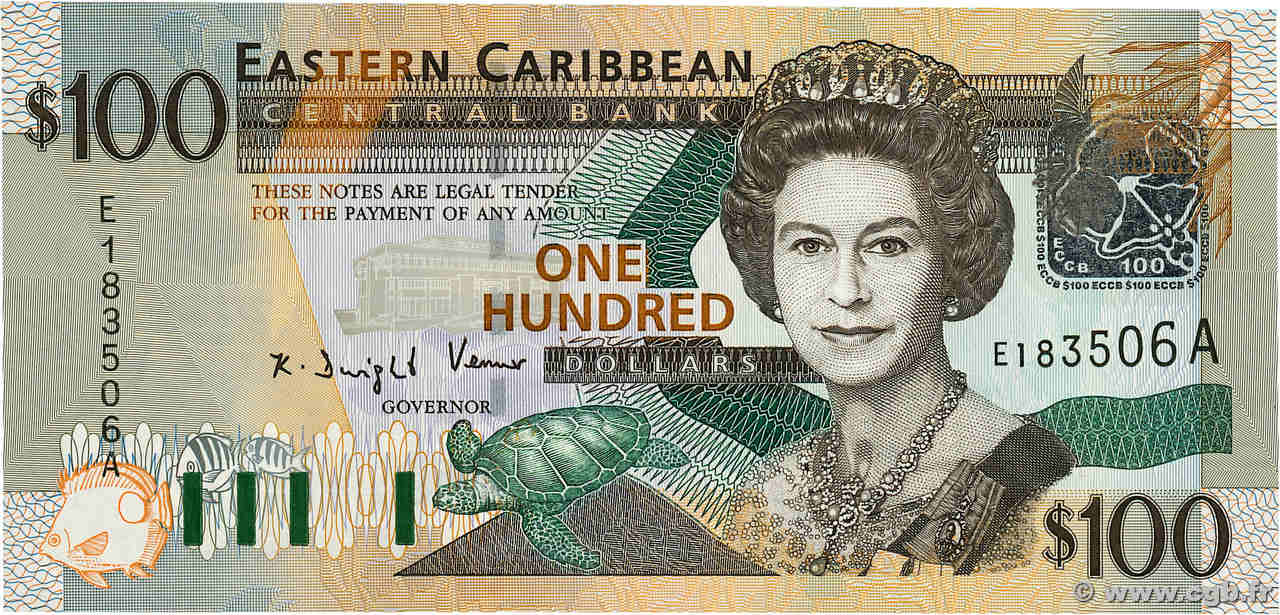 100 Dollars CARIBBEAN   2003 P.46a UNC