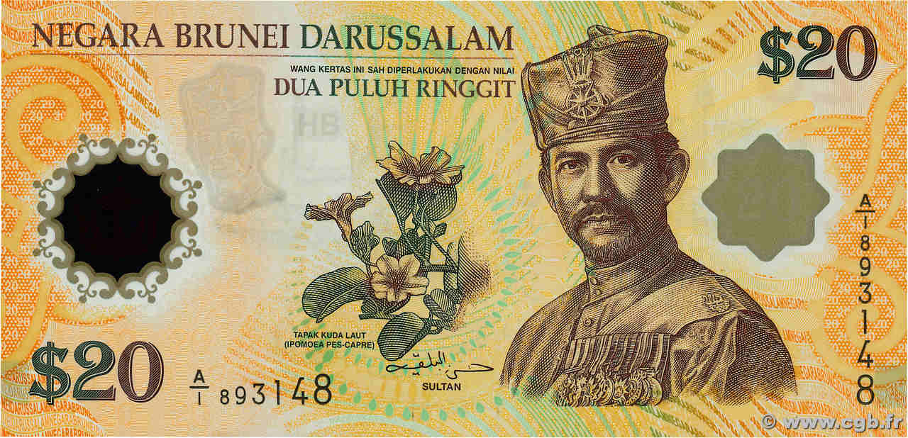 20 Ringgit Commémoratif BRUNEI  2007 P.34a NEUF