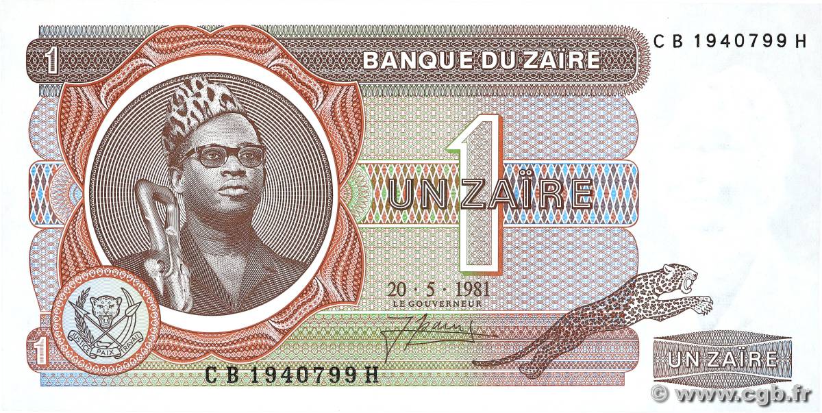 1 Zaïre ZAIRE  1981 P.19b UNC