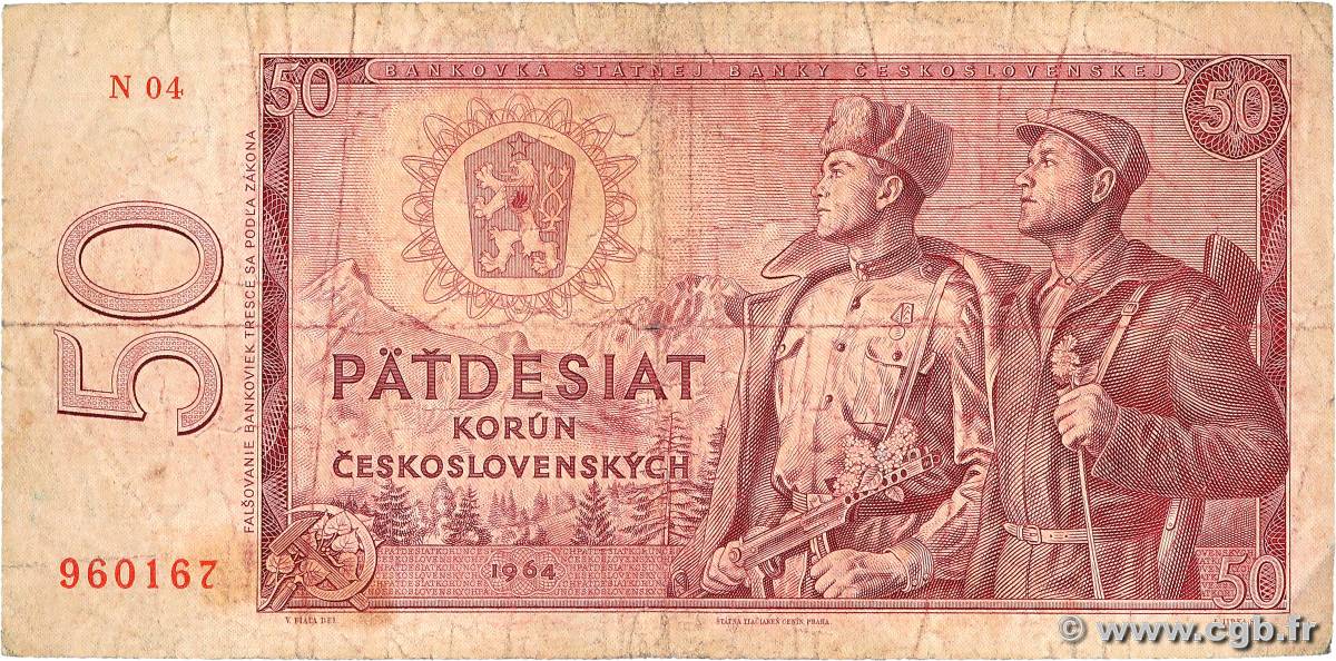 50 Korun TCHÉCOSLOVAQUIE  1964 P.090d B