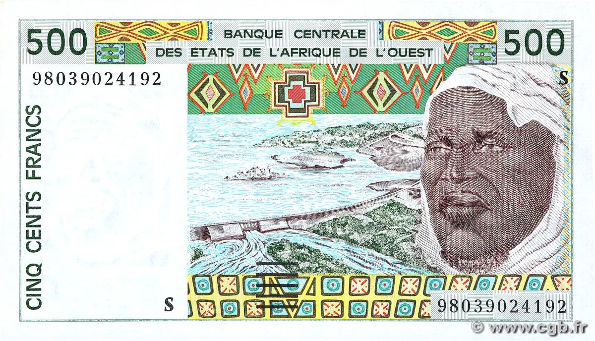 500 Francs ÉTATS DE L AFRIQUE DE L OUEST  1998 P.910Sc NEUF