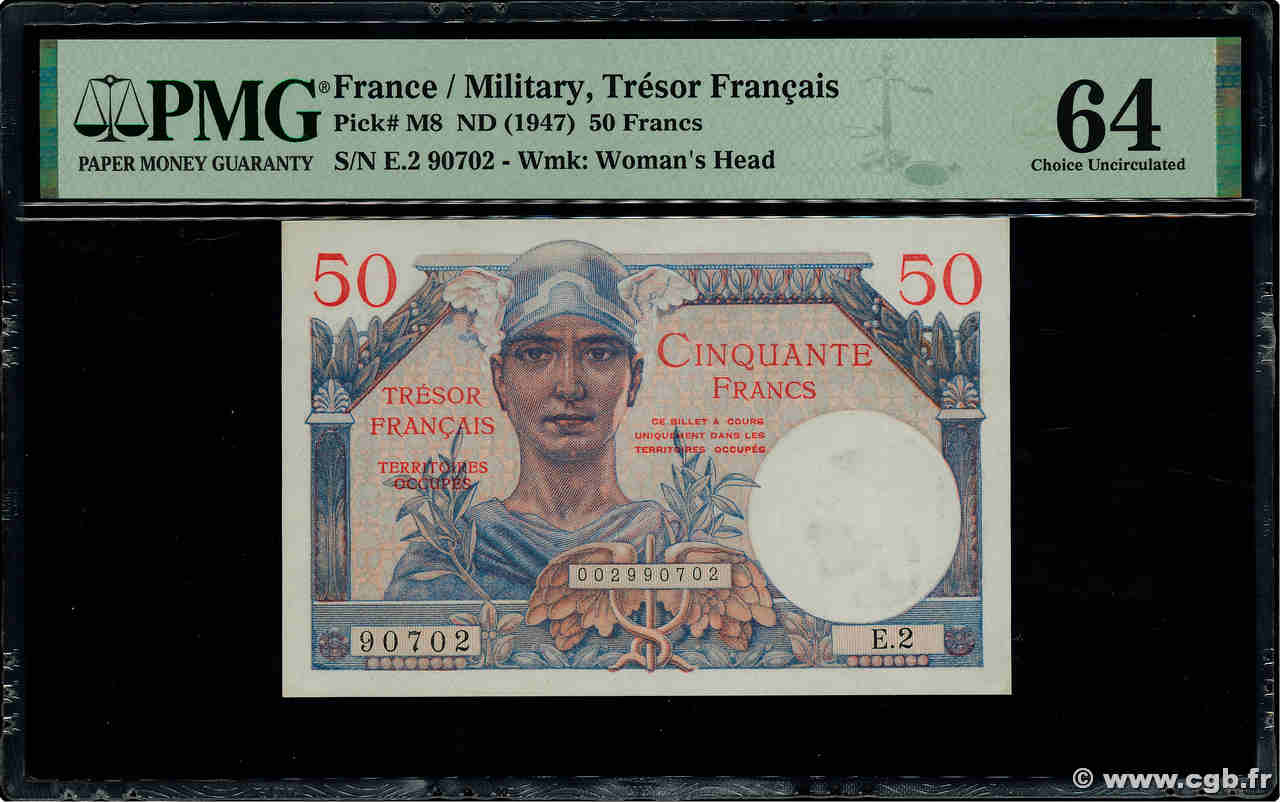 50 Francs TRÉSOR FRANÇAIS FRANCE  1947 VF.31.02 pr.NEUF
