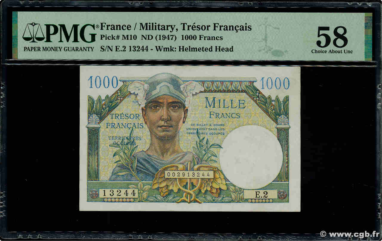 1000 Francs TRÉSOR FRANÇAIS FRANCE  1947 VF.33.02 SPL