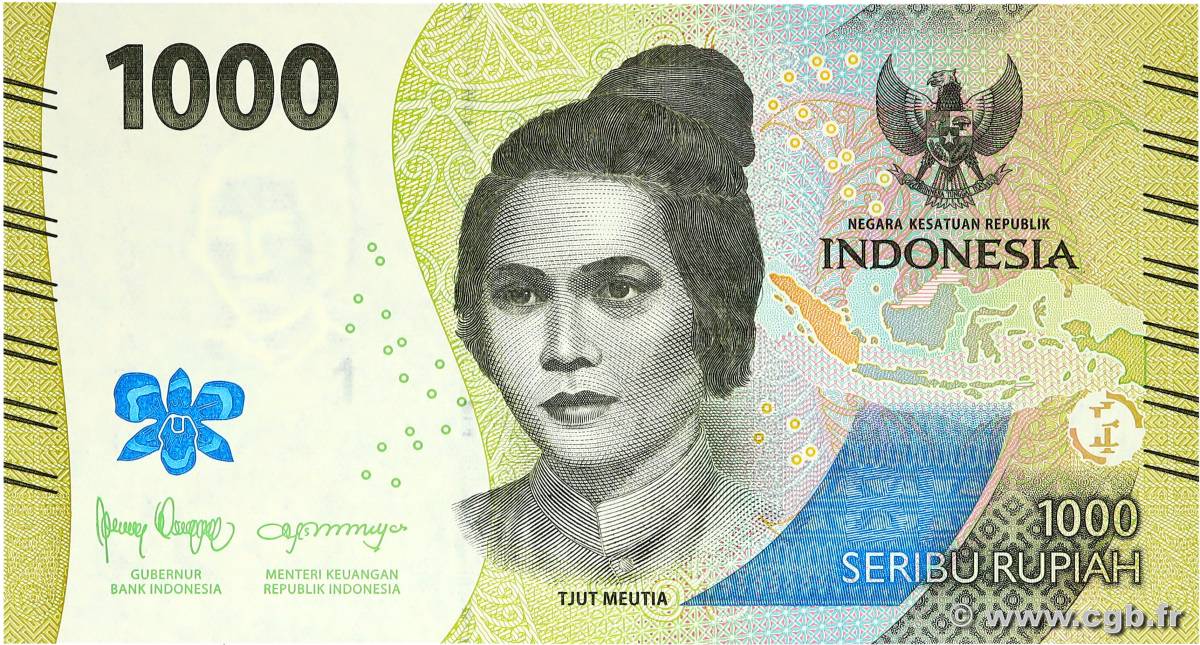 1000 Rupiah INDONESIA  2022 P.162 UNC