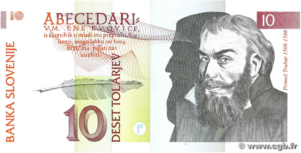 10 Tolarjev SLOVENIA  1992 P.11a UNC