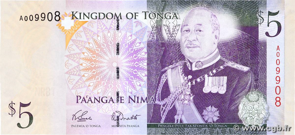 5 Pa anga TONGA  2008 P.39 ST