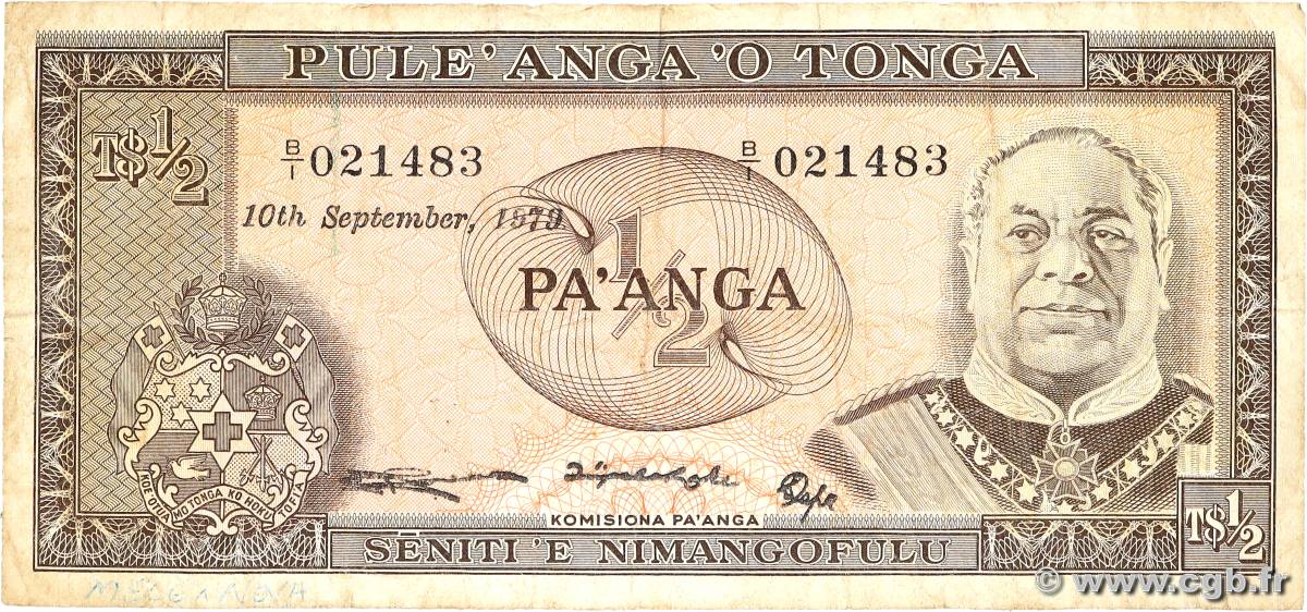 2 Pa anga TONGA  1979 P.18b F