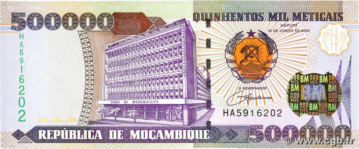 500000 Meticais MOZAMBIQUE  2003 P.142 UNC-