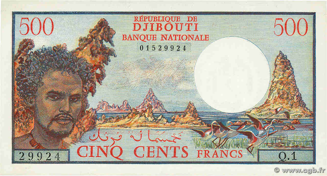 500 Francs DJIBOUTI  1979 P.36a UNC