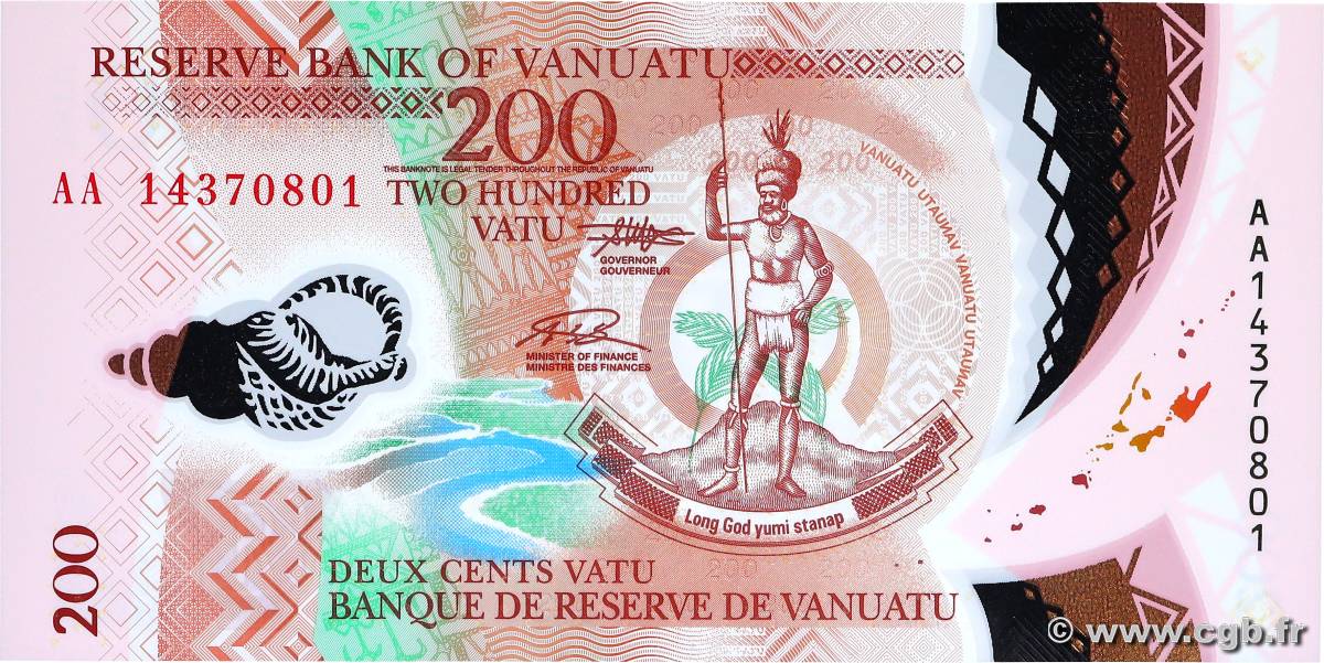 200 Vatu VANUATU  2014 P.12 UNC