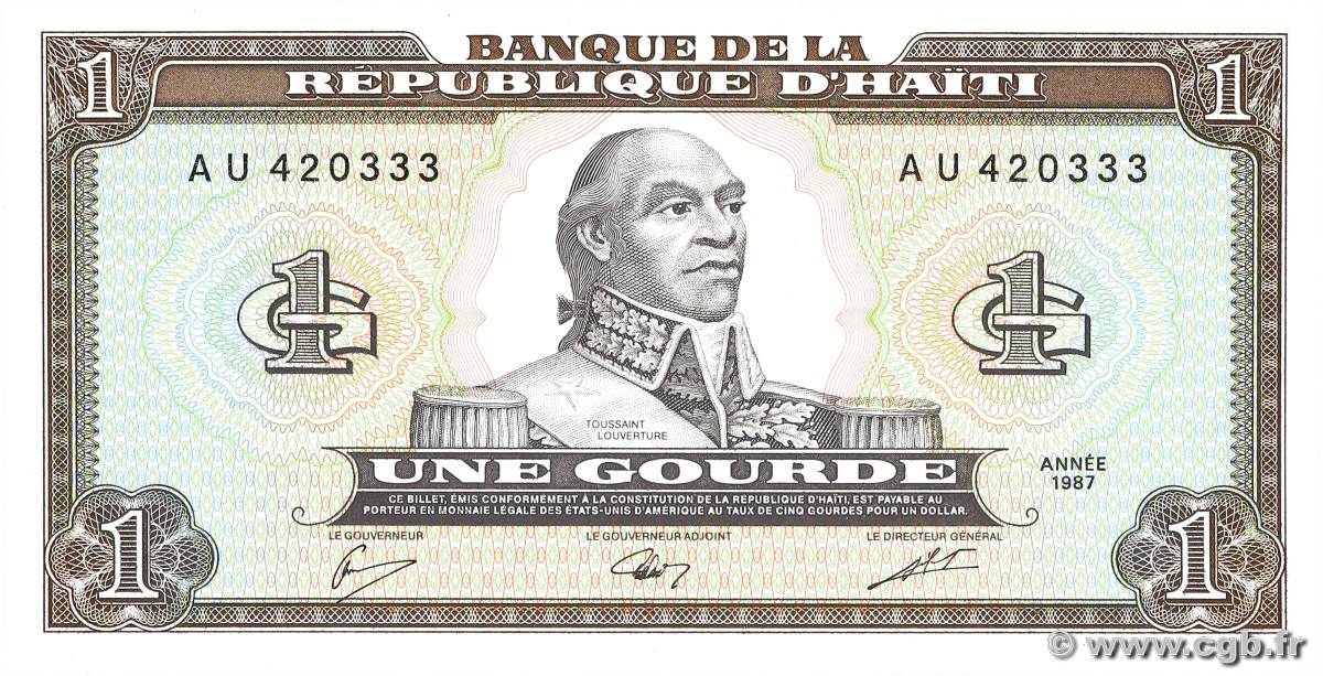 1 Gourde HAÏTI  1992 P.245 UNC-