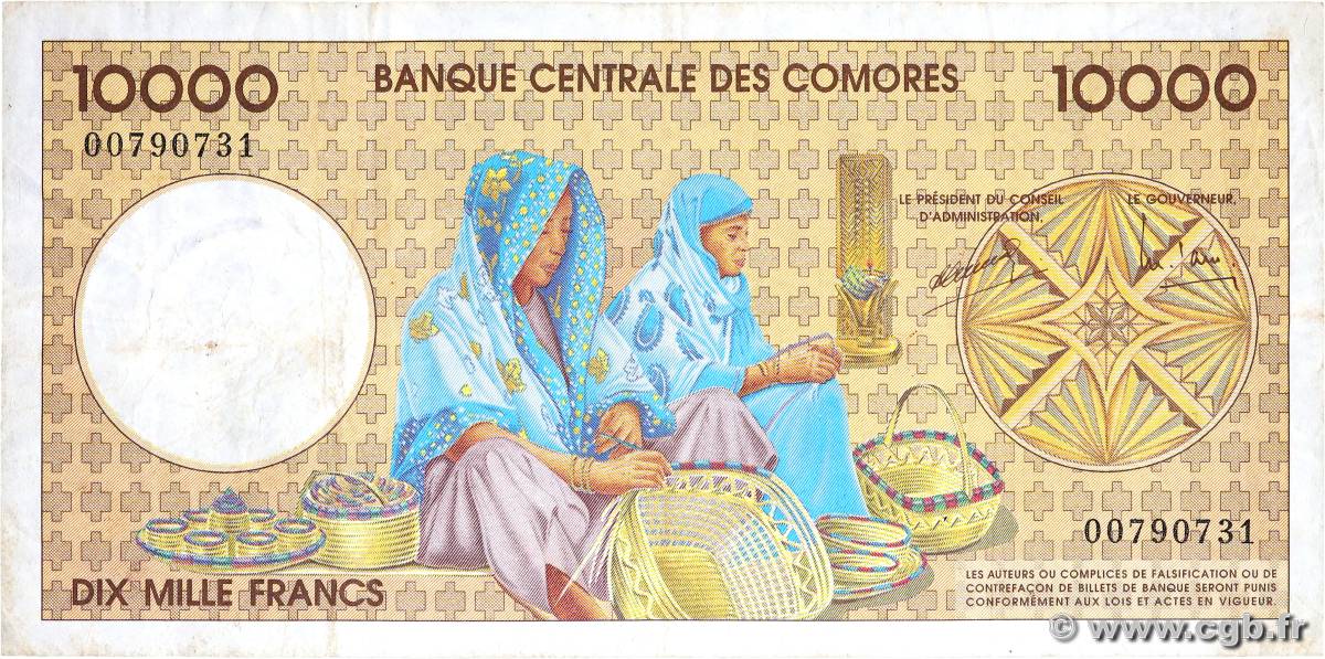 10000 Francs COMOROS  1997 P.14 F