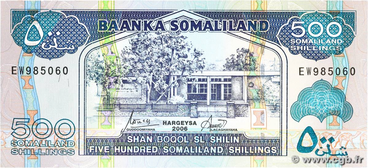 500 Shillings SOMALILAND  2006 P.06f UNC