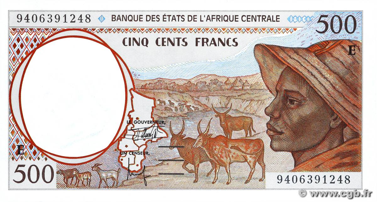 500 Francs type 1993E CAMERUN  2000 A.165Eg AU+