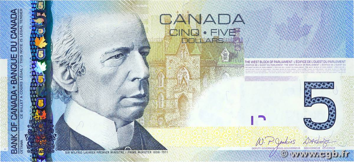 5 Dollars CANADA  2006 P.101Aa AU-