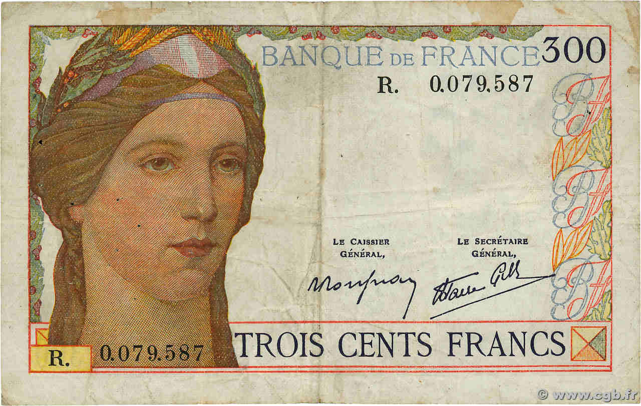 300 Francs FRANCIA  1939 F.29.03 MB