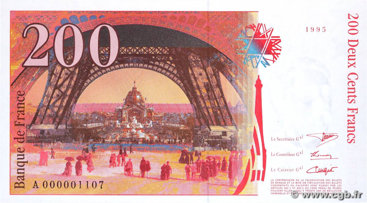 Billet De 200 Frs