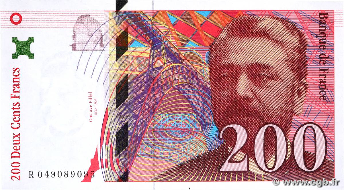 200 Francs EIFFEL FRANCE  1996 F.75.03b pr.NEUF