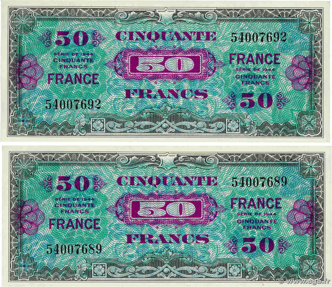 50 Francs FRANCE Lot FRANCE  1945 VF.24.01 SPL