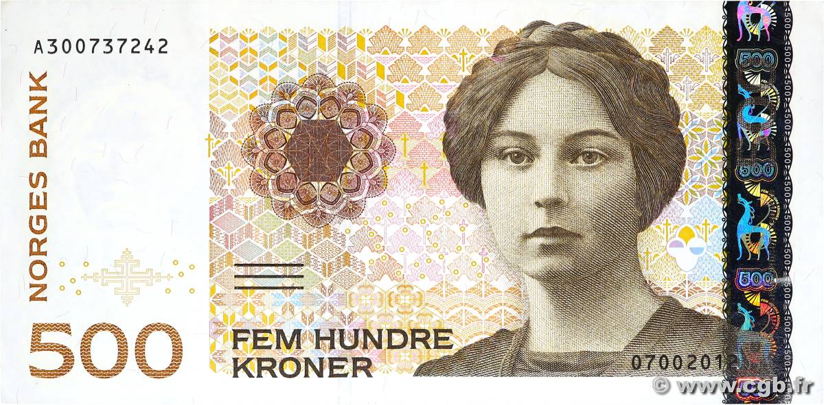 500 Kroner NORVÈGE  2012 P.51f TTB