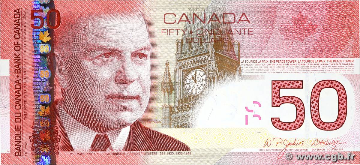 50 Dollars CANADA  2004 P.104b SUP+
