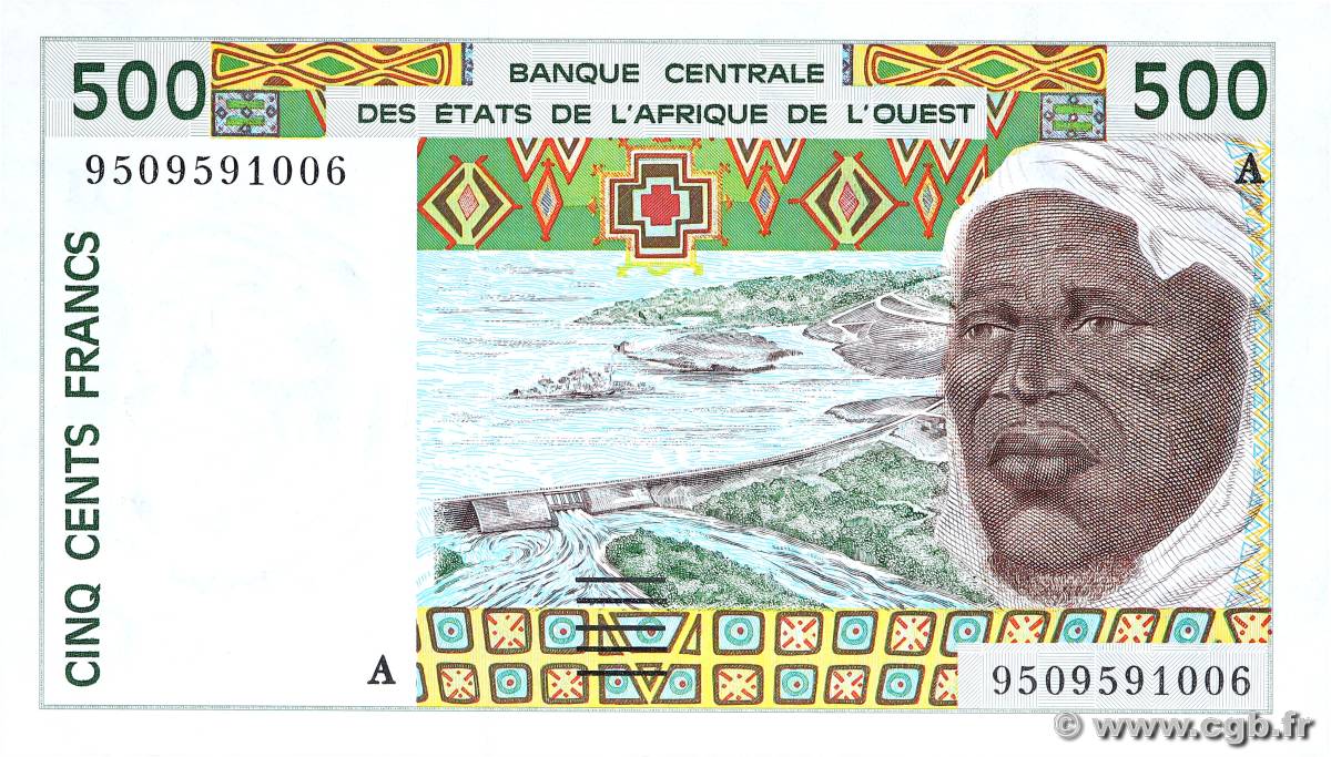 500 Francs ÉTATS DE L AFRIQUE DE L OUEST  1995 P.110Ae pr.NEUF
