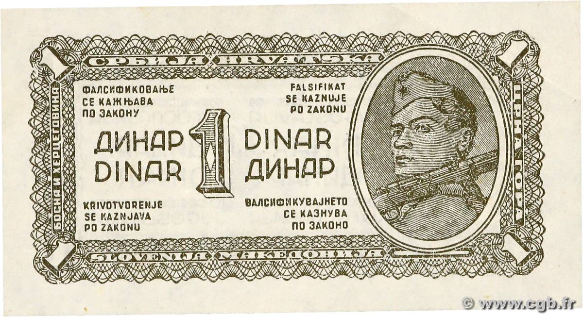 1 Dinar JUGOSLAWIEN  1944 P.048a VZ