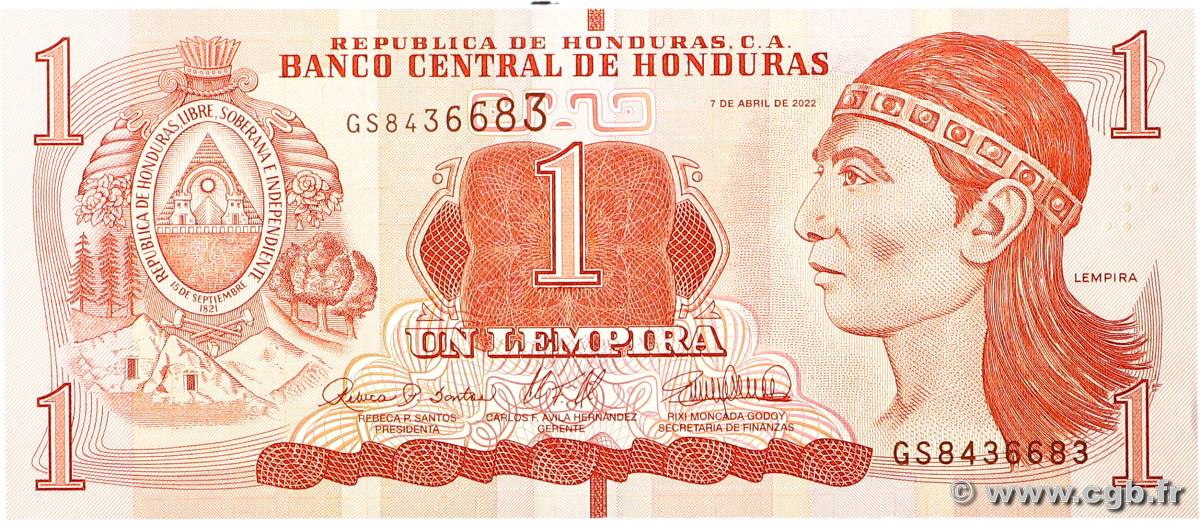 1 Lempira HONDURAS  2022 P.096 UNC
