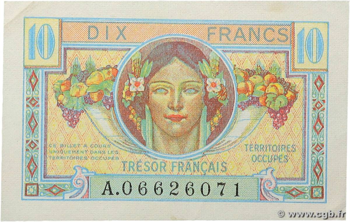 10 Francs TRÉSOR FRANÇAIS FRANCE  1947 VF.30.01 XF