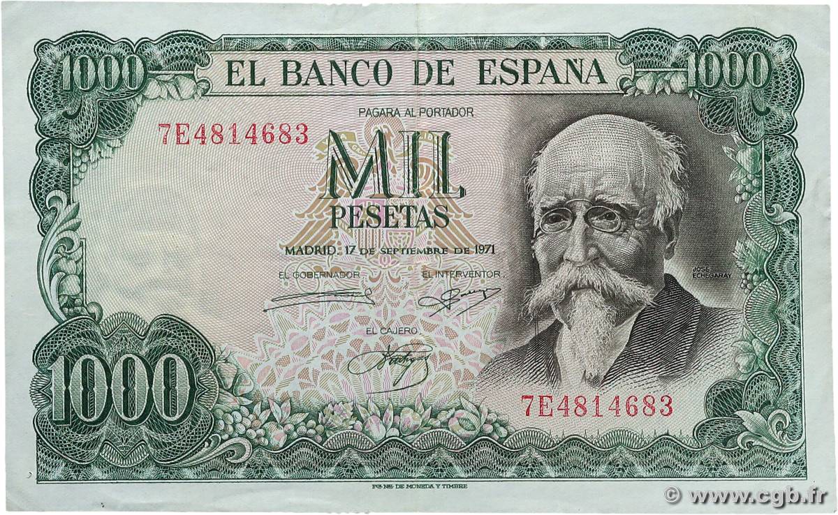1000 Pesetas SPAGNA  1971 P.154 BB