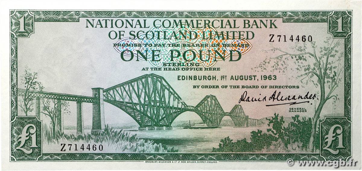 1 Pound ÉCOSSE  1963 P.269a pr.NEUF
