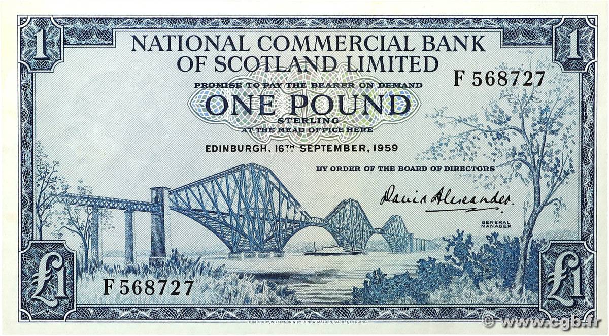 1 Pound SCOTLAND  1959 P.265 MBC+