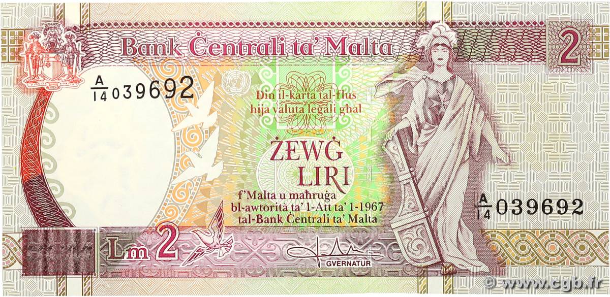 2 Liri MALTE  1994 P.45b fST