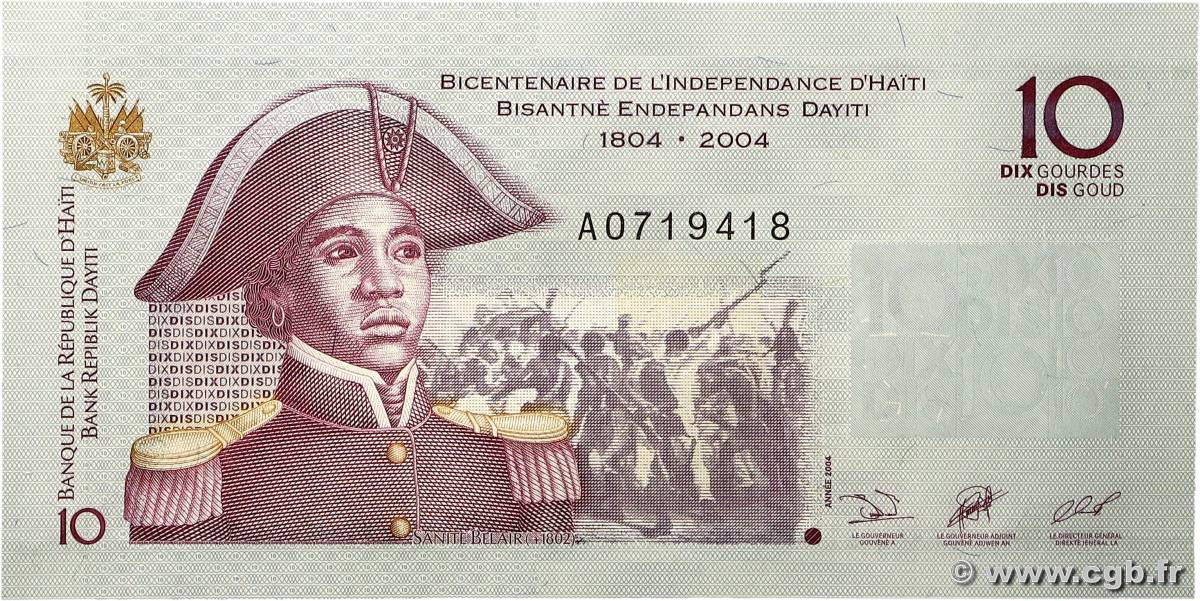 10 Gourdes HAITI  2004 P.272a UNC