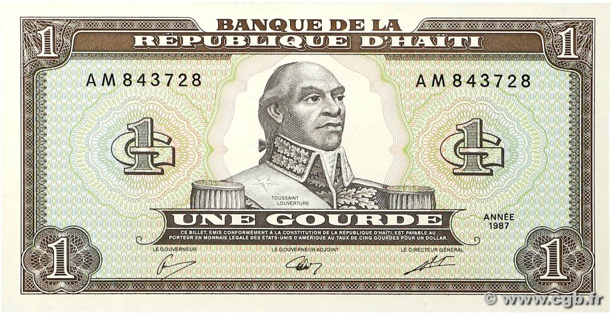 1 Gourde HAÏTI  1987 P.245a NEUF