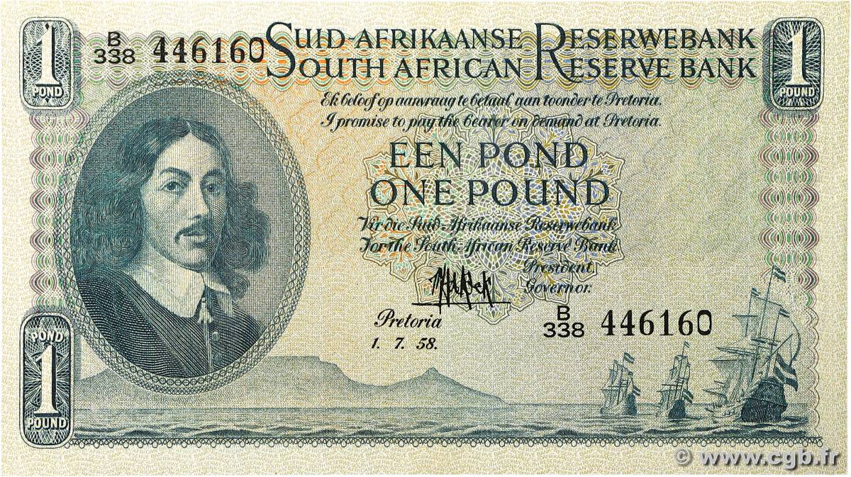 1 Pound AFRIQUE DU SUD  1957 P.093e SUP+