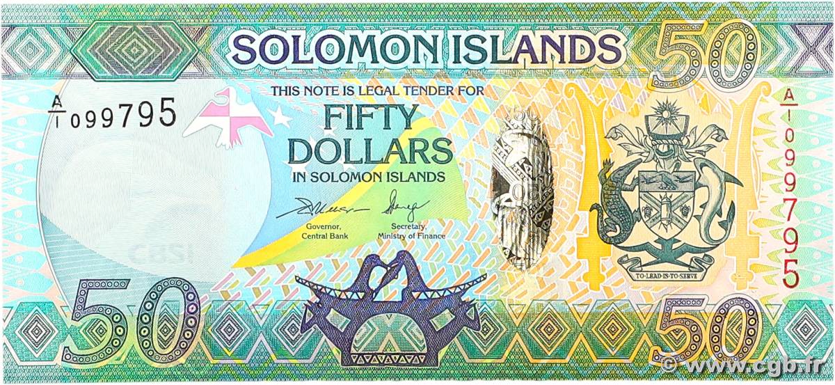 50 Dollars SOLOMON ISLANDS  2013 P.35 UNC