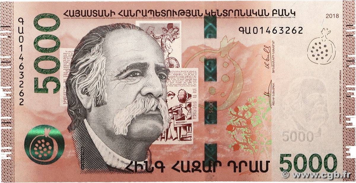 5000 Dram ARMENIA  2018 P.63 UNC