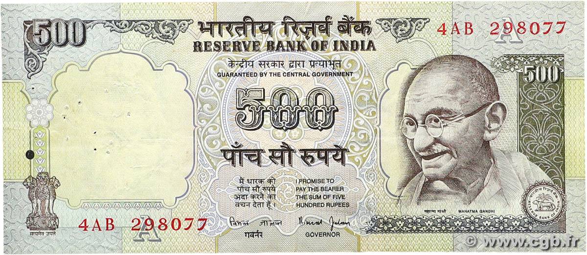 500 Rupees INDE  1998 P.092c TB+