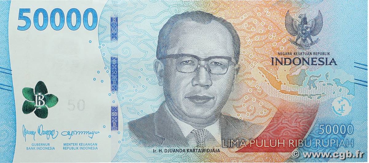 50000 Rupiah INDONÉSIE  2022 P.167 pr.NEUF