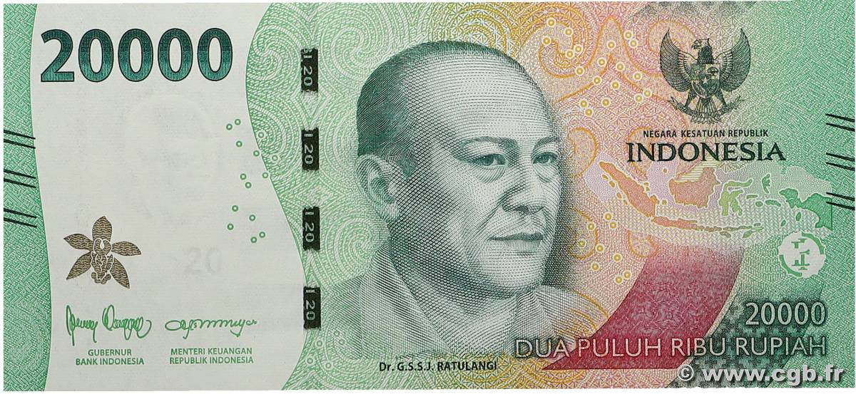 20000 Rupiah INDONÉSIE  2022 P.166 pr.NEUF