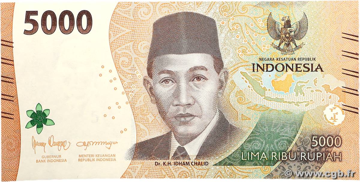 5000 Rupiah INDONÉSIE  2022 P.164 pr.NEUF
