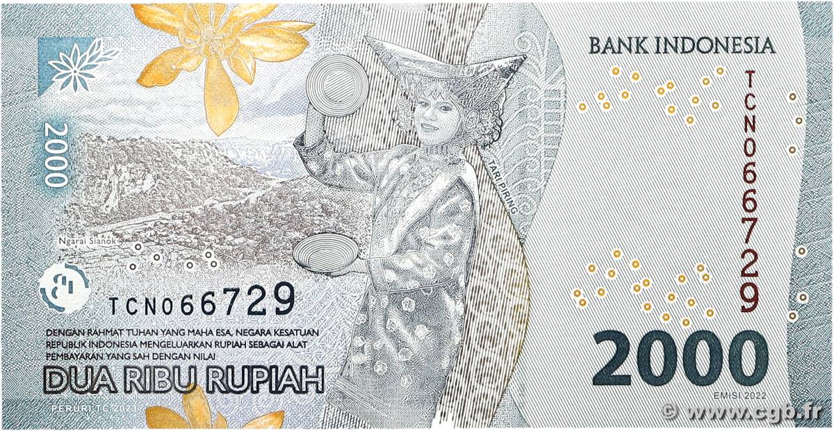 2000 Rupiah INDONÉSIE 2022 P.163 543569 Billets