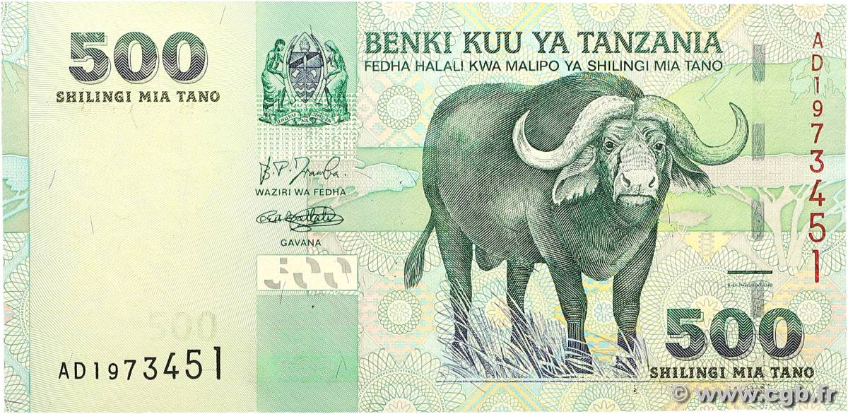 500 Shilingi TANZANIA  2003 P.35 UNC