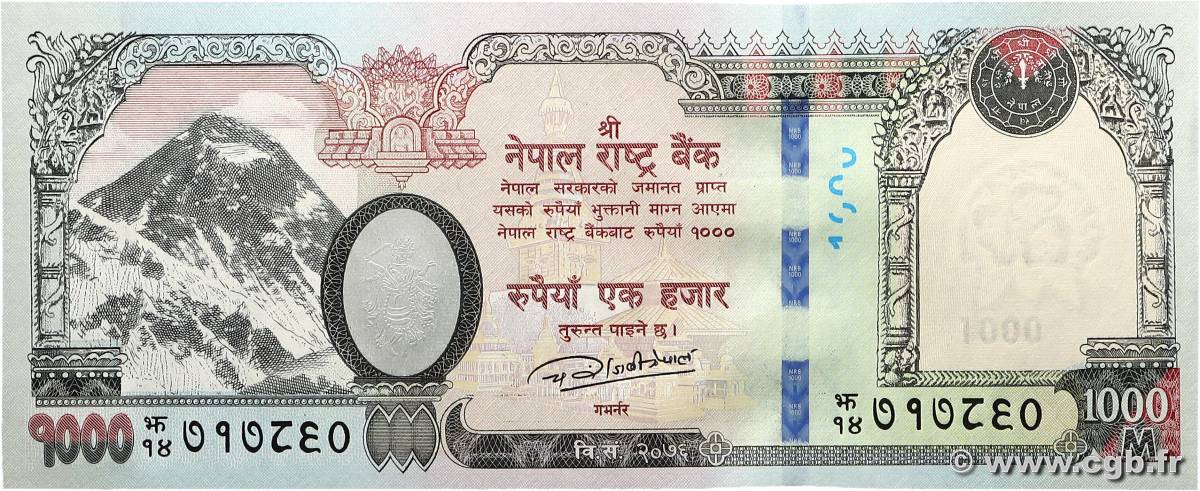 1000 Rupees NEPAL  2019 P.82 UNC-