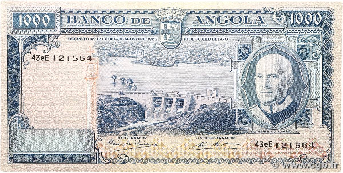 1000 Escudos ANGOLA  1970 P.098 TTB