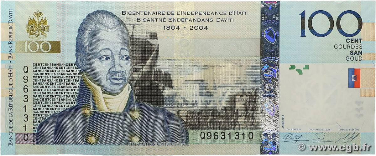 100 Gourdes HAÏTI  2010 P.275a pr.NEUF