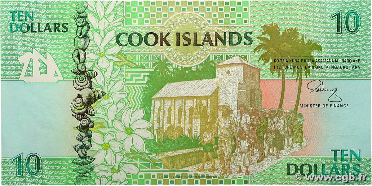 10 Dollars ÎLES COOK   1992 P.08a SPL+