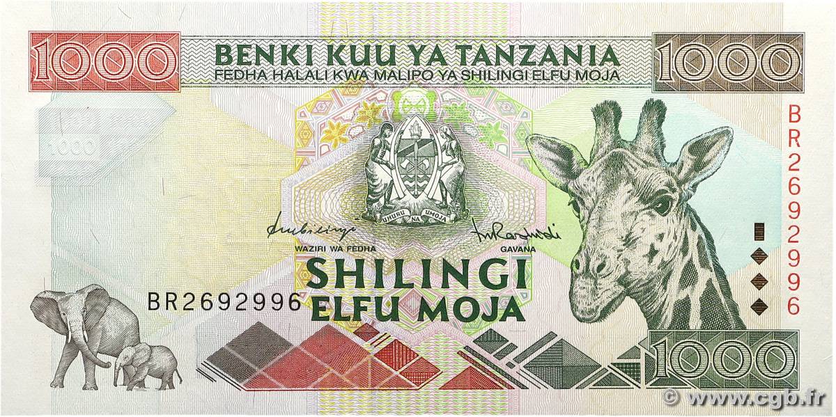 1000 Shilingi TANSANIA  1997 P.31 fST+